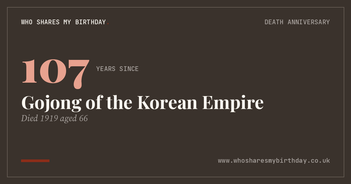 Gojong of the Korean Empire