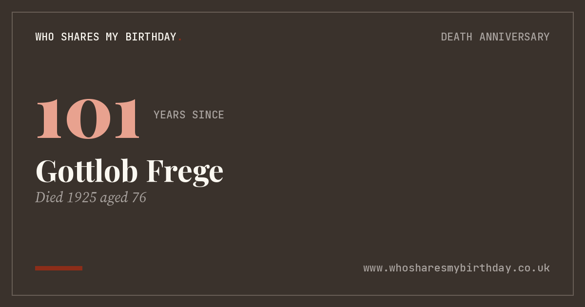 Gottlob Frege