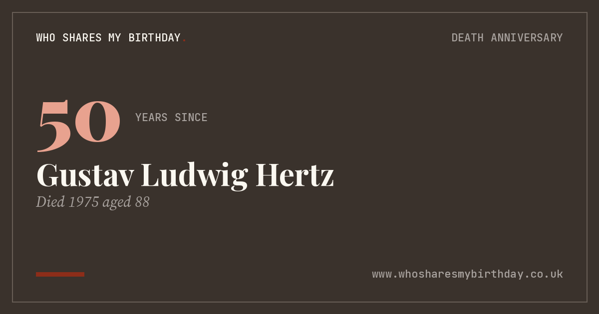 Gustav Ludwig Hertz