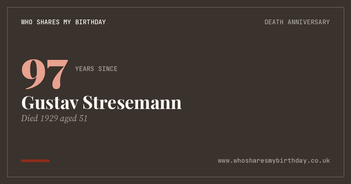 Gustav Stresemann