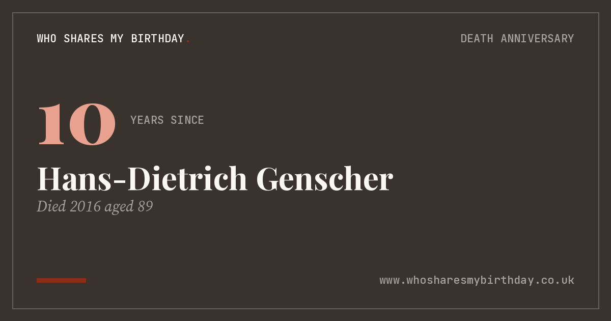 Hans-Dietrich Genscher