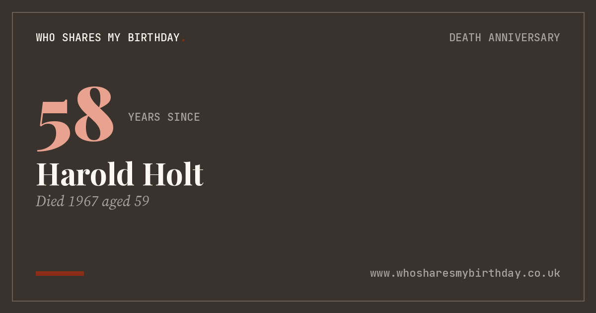 Harold Holt