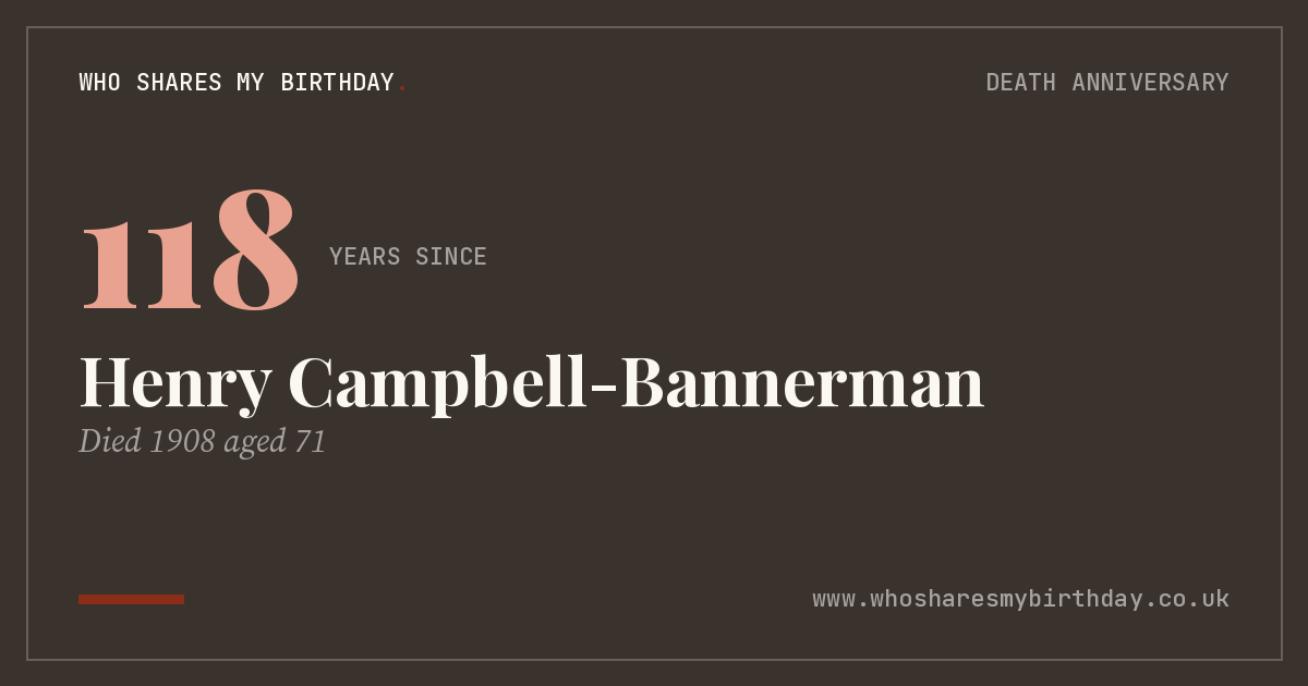 Henry Campbell-Bannerman