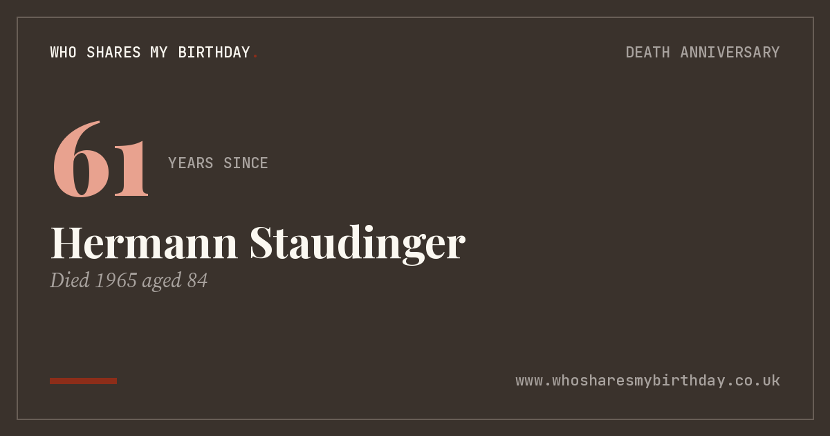 Hermann Staudinger