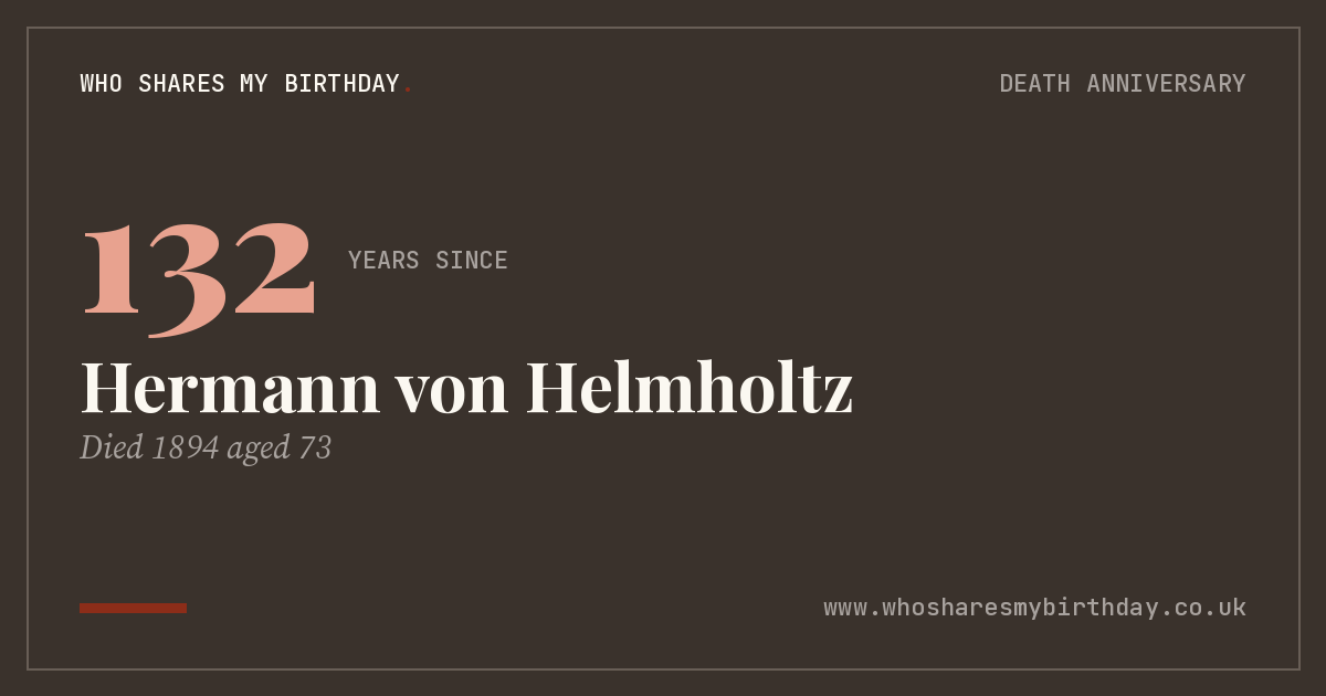 Hermann von Helmholtz