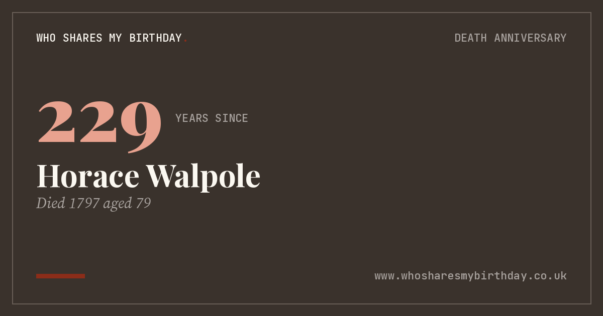 Horace Walpole