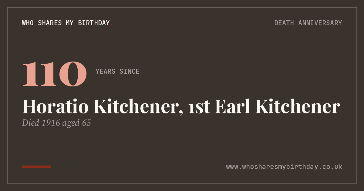 Horatio Kitchener, 1st Earl Kitchener