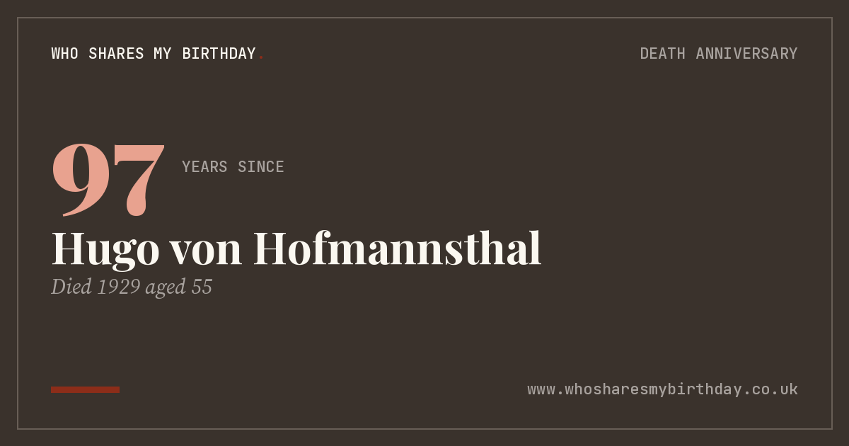 Hugo von Hofmannsthal