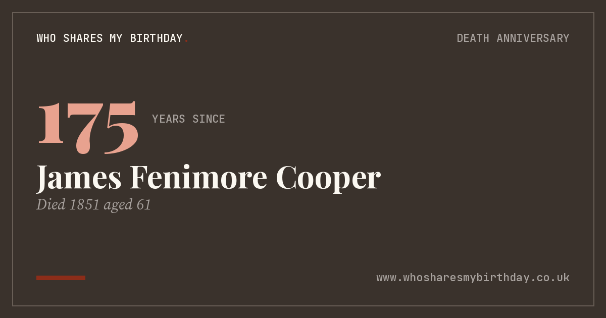 James Fenimore Cooper