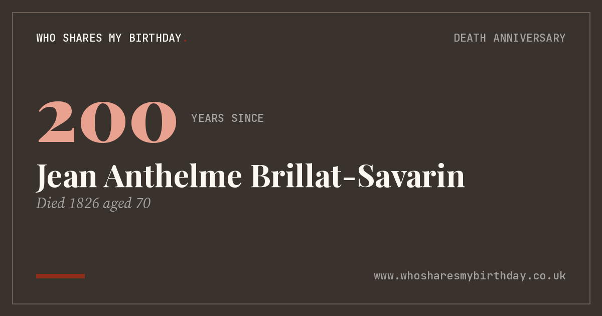 Jean Anthelme Brillat-Savarin