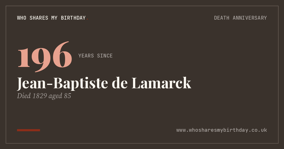Jean-Baptiste de Lamarck