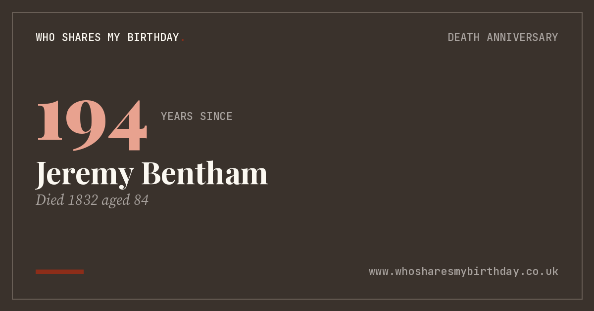 Jeremy Bentham