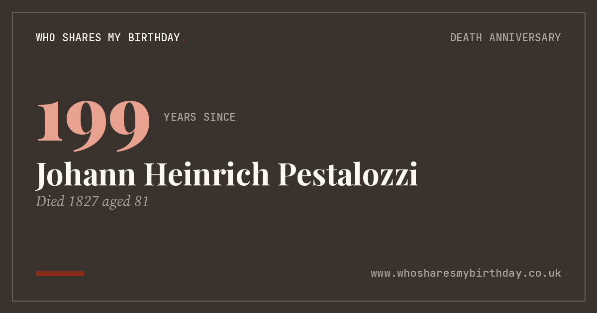 Johann Heinrich Pestalozzi