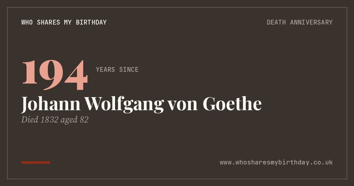 Johann Wolfgang von Goethe