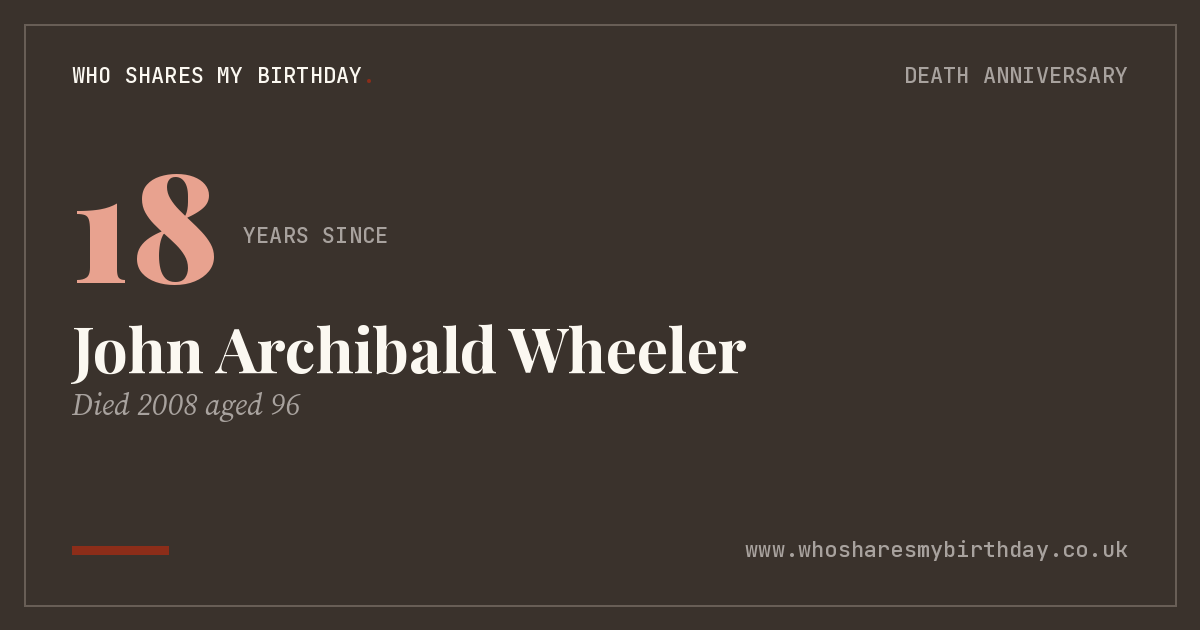John Archibald Wheeler