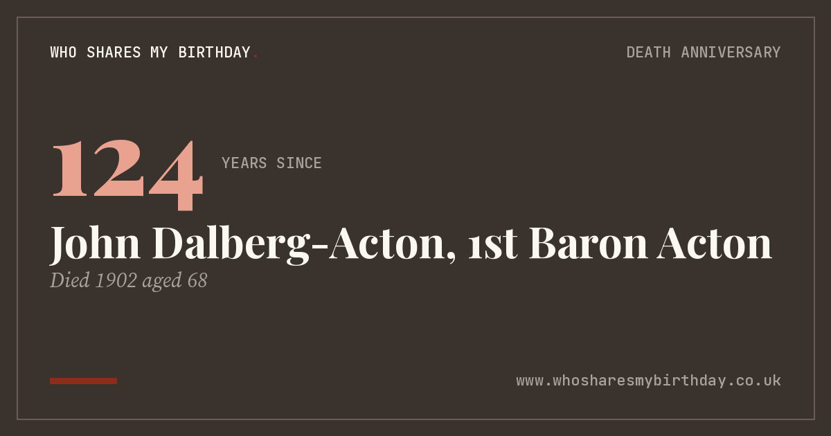 John Dalberg-Acton, 1st Baron Acton