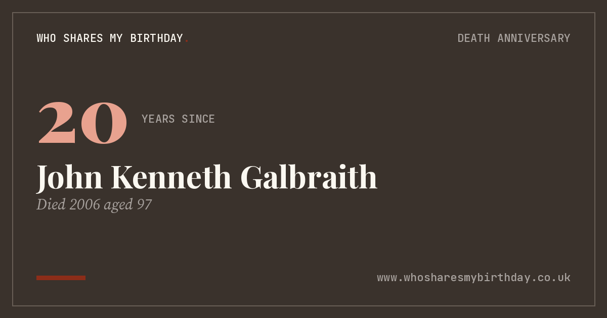 John Kenneth Galbraith