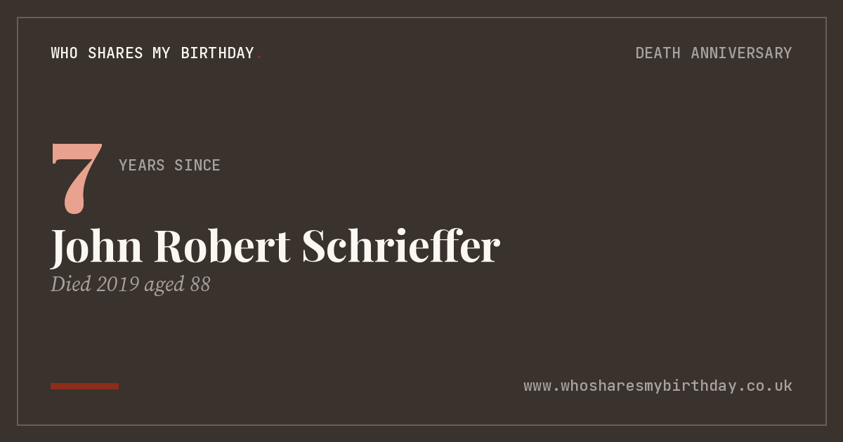 John Robert Schrieffer