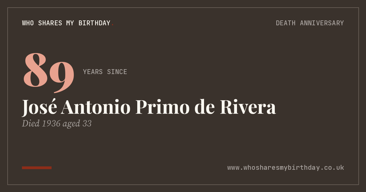 José Antonio Primo de Rivera