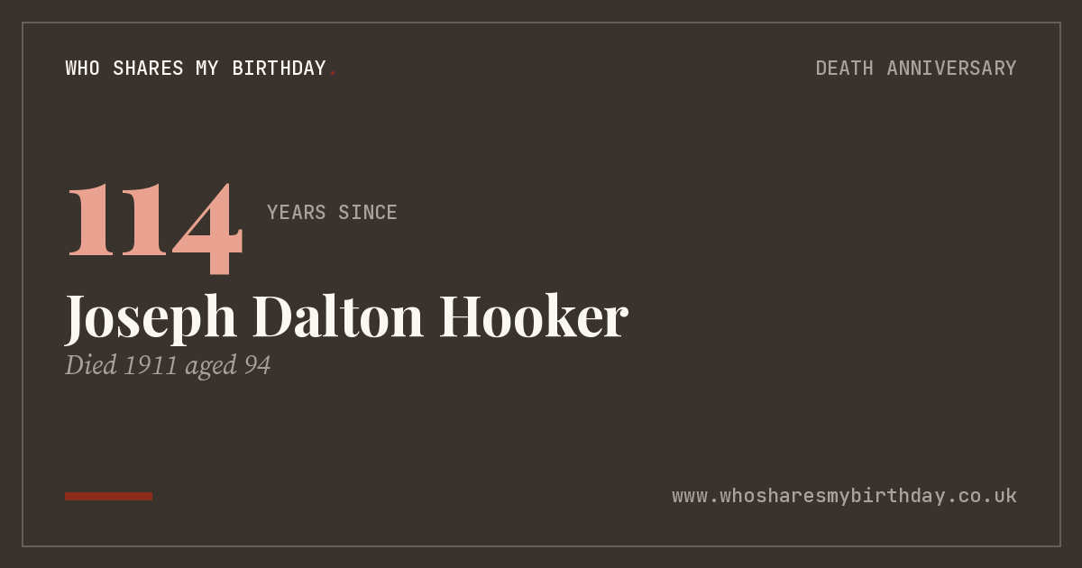 Joseph Dalton Hooker