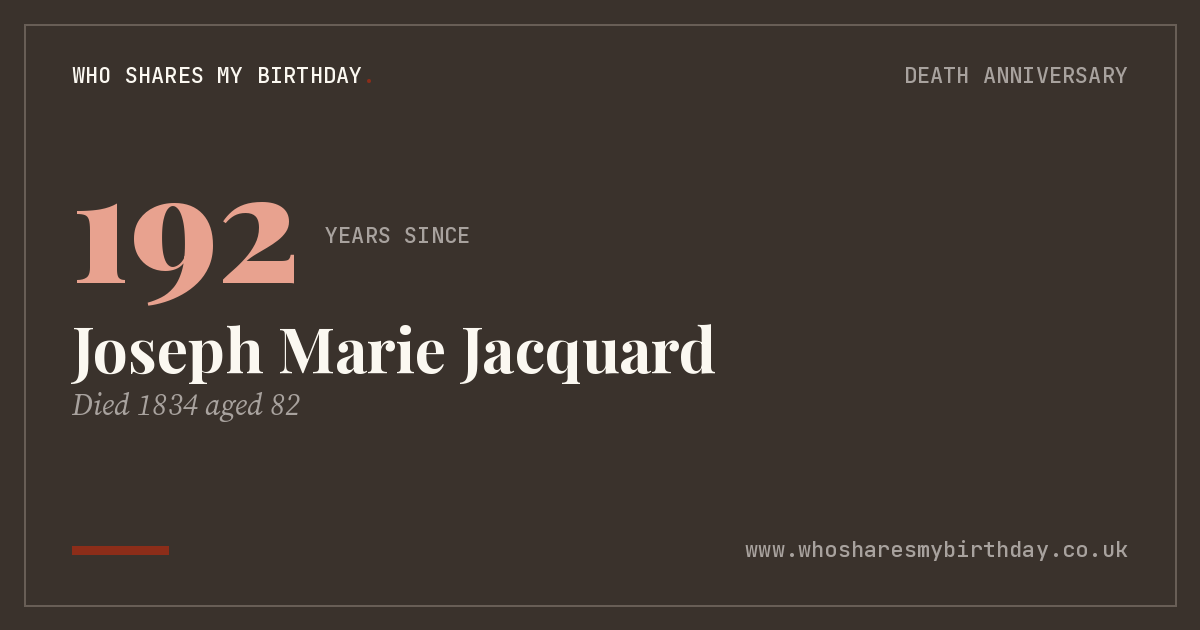 Joseph Marie Jacquard