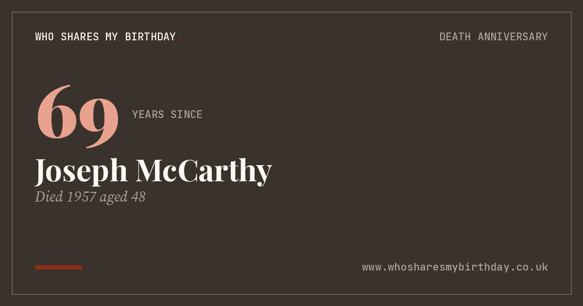 Joseph McCarthy