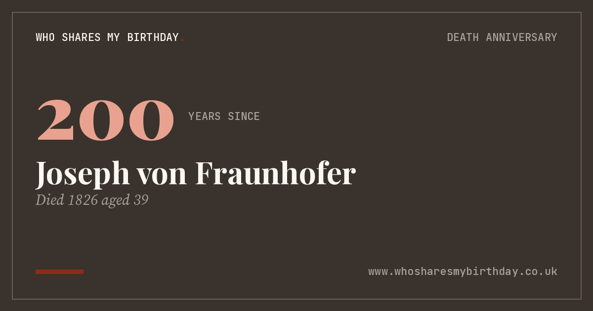 Joseph von Fraunhofer