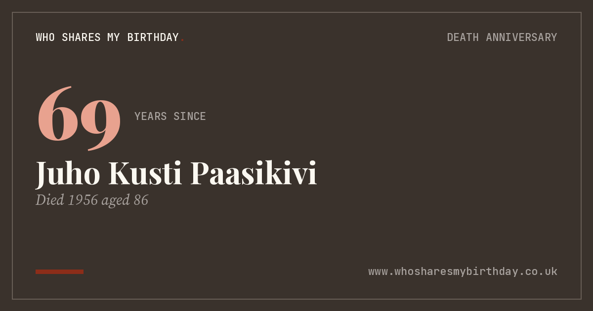Juho Kusti Paasikivi