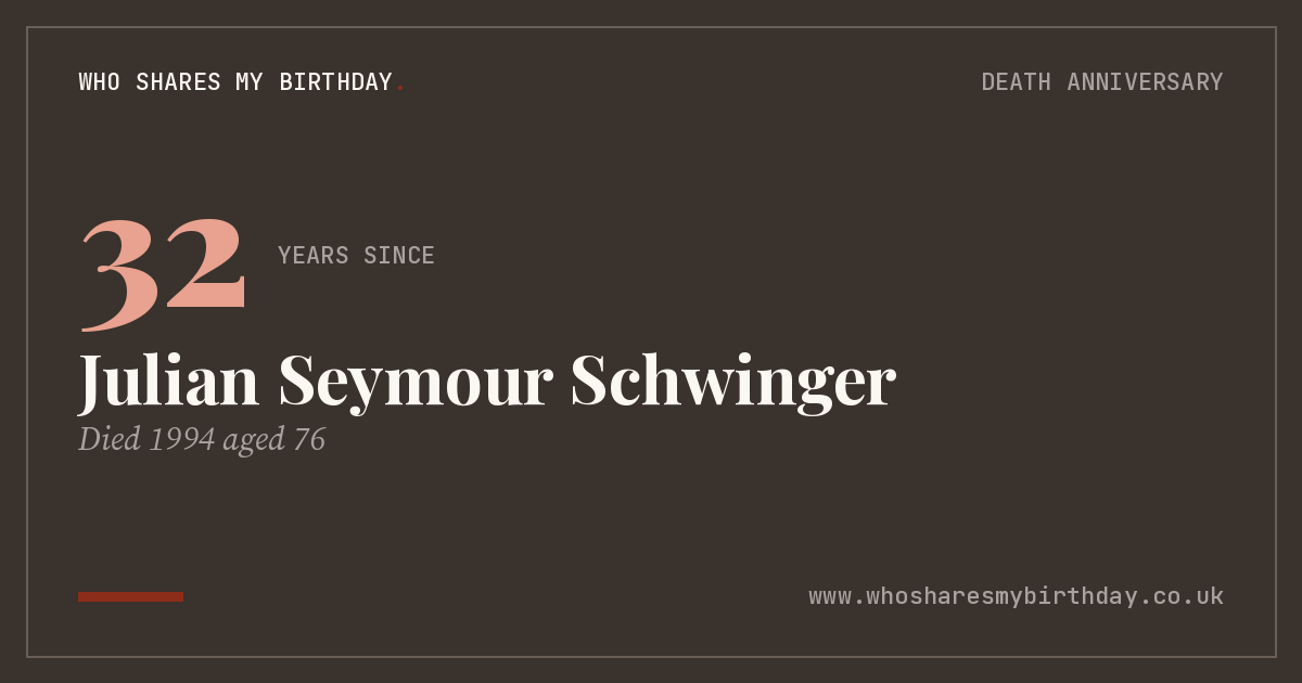 Julian Seymour Schwinger