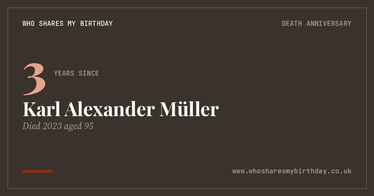 Karl Alexander Müller