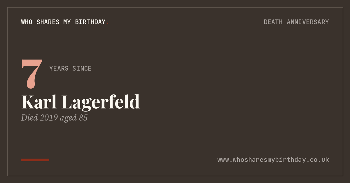 Karl Lagerfeld