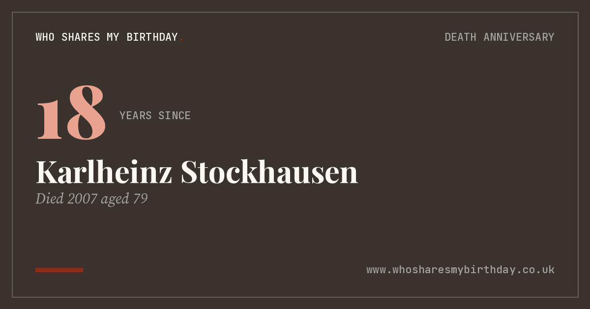 Karlheinz Stockhausen