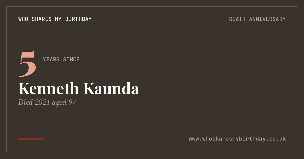 Kenneth Kaunda