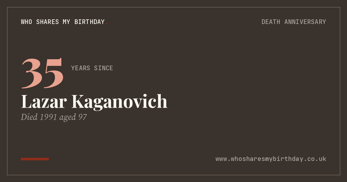 Lazar Kaganovich