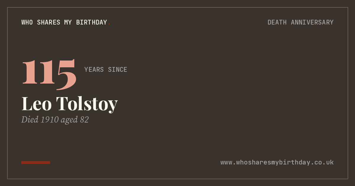Leo Tolstoy