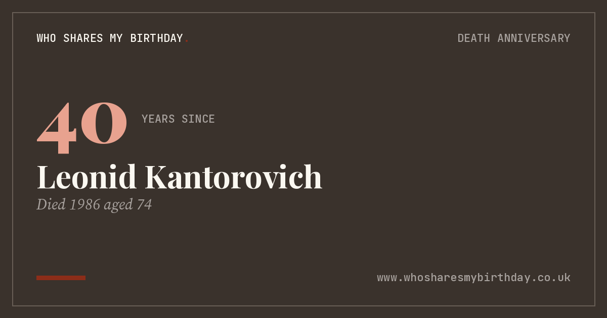 Leonid Kantorovich