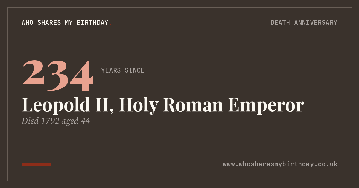 Leopold II, Holy Roman Emperor