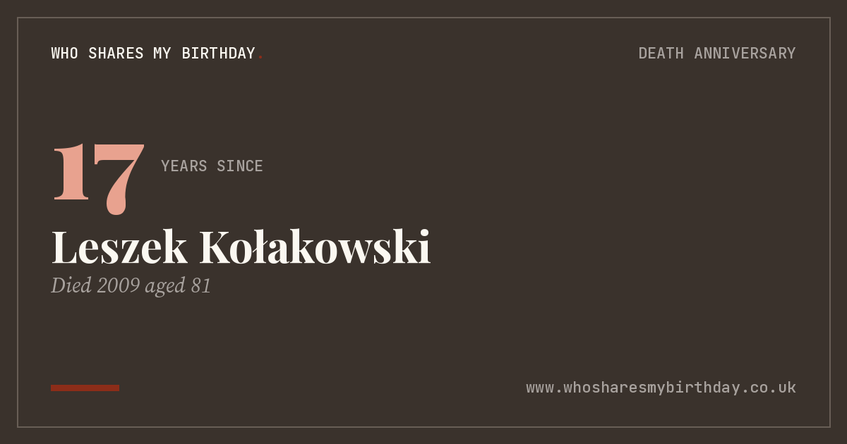 Leszek Kołakowski