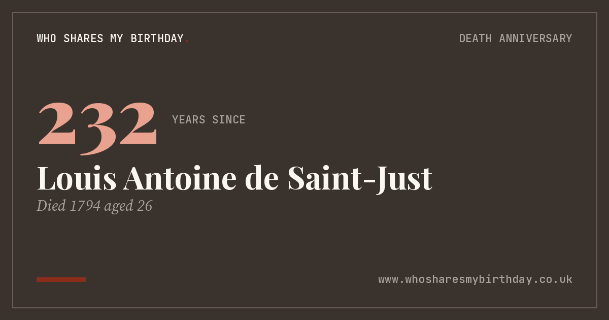 Louis Antoine de Saint-Just