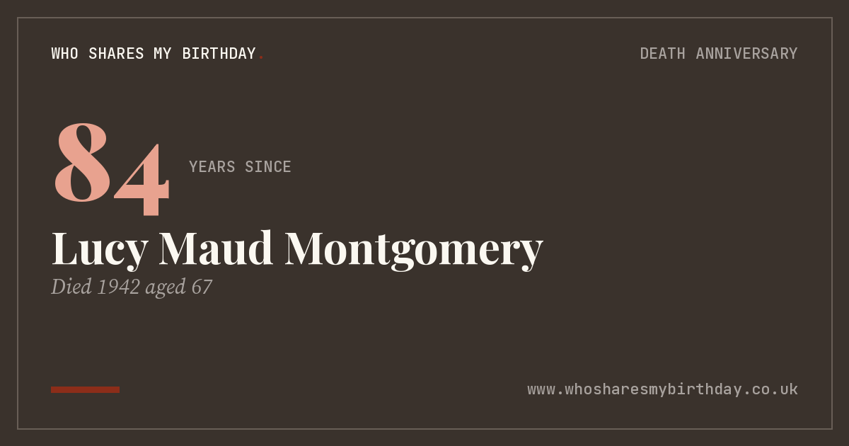 Lucy Maud Montgomery