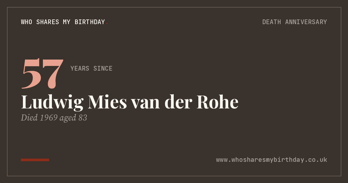 Ludwig Mies van der Rohe