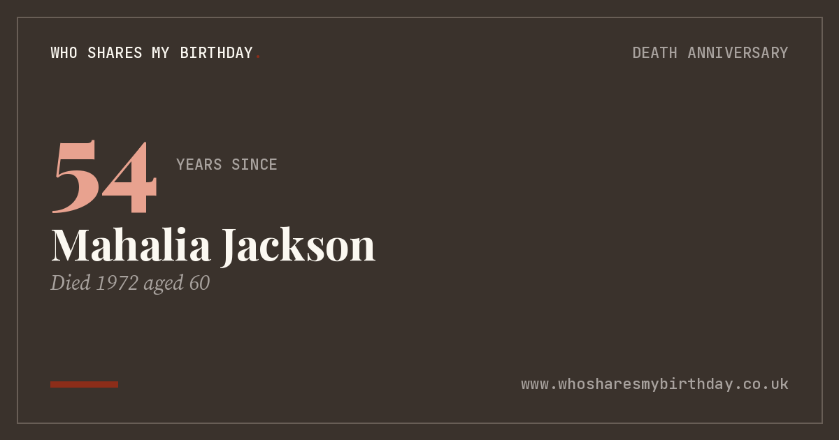 Mahalia Jackson