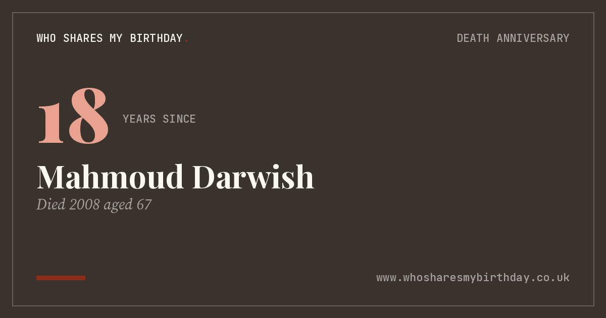 Mahmoud Darwish