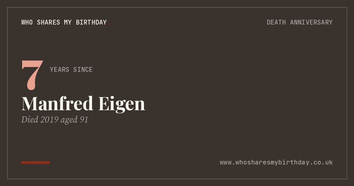 Manfred Eigen