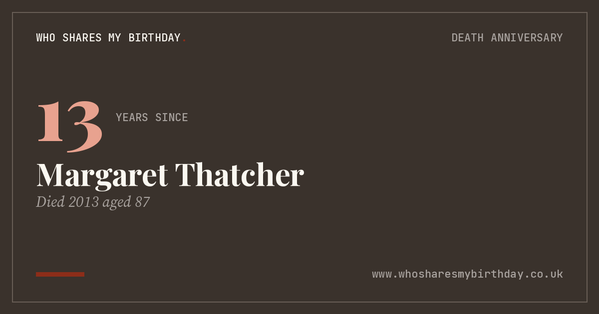 Margaret Thatcher
