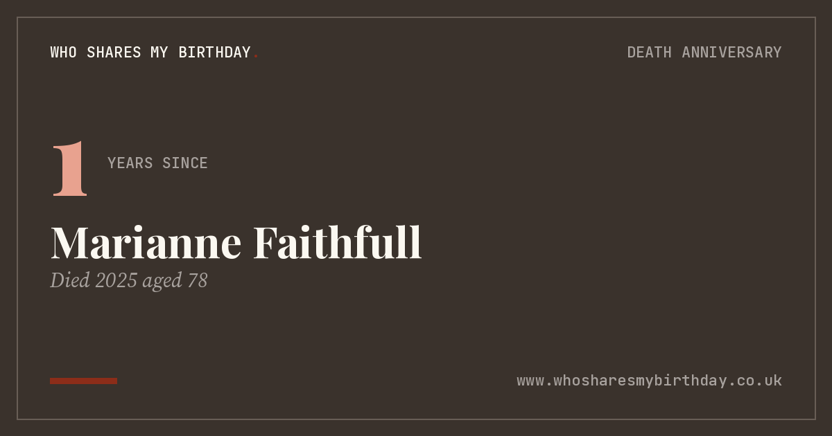 Marianne Faithfull