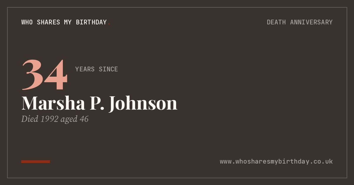 Marsha P. Johnson