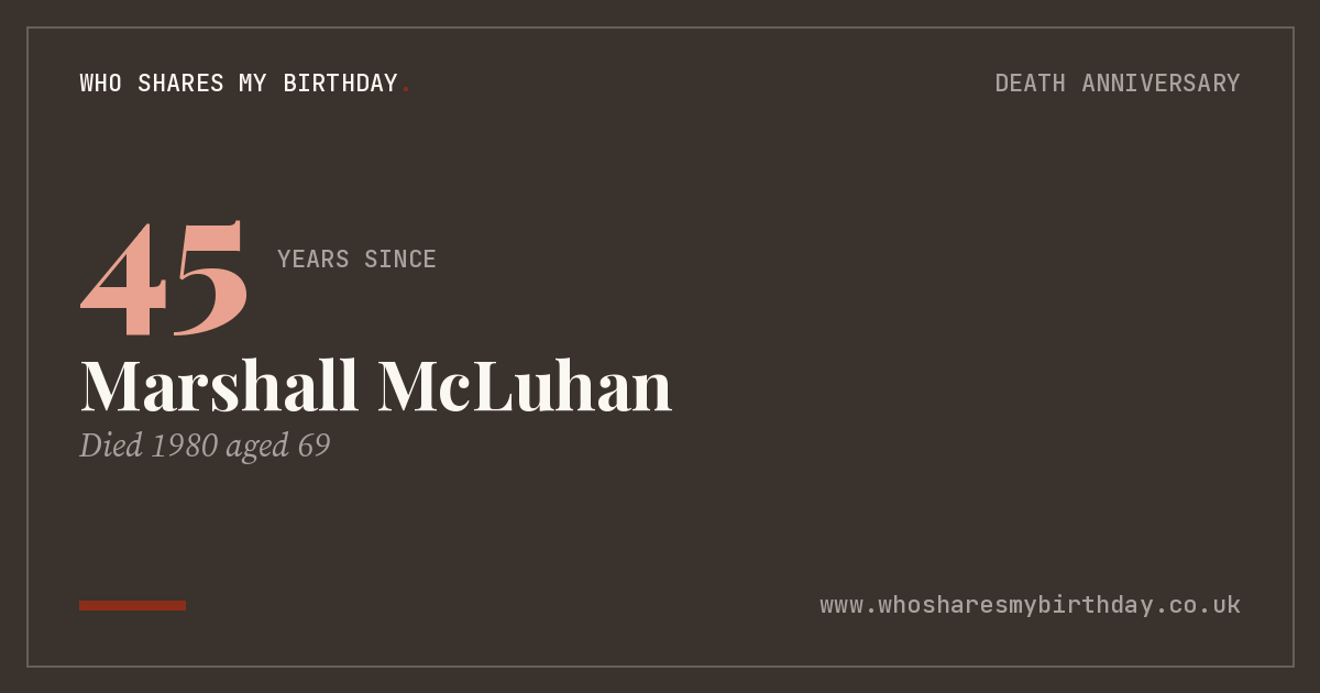 Marshall McLuhan