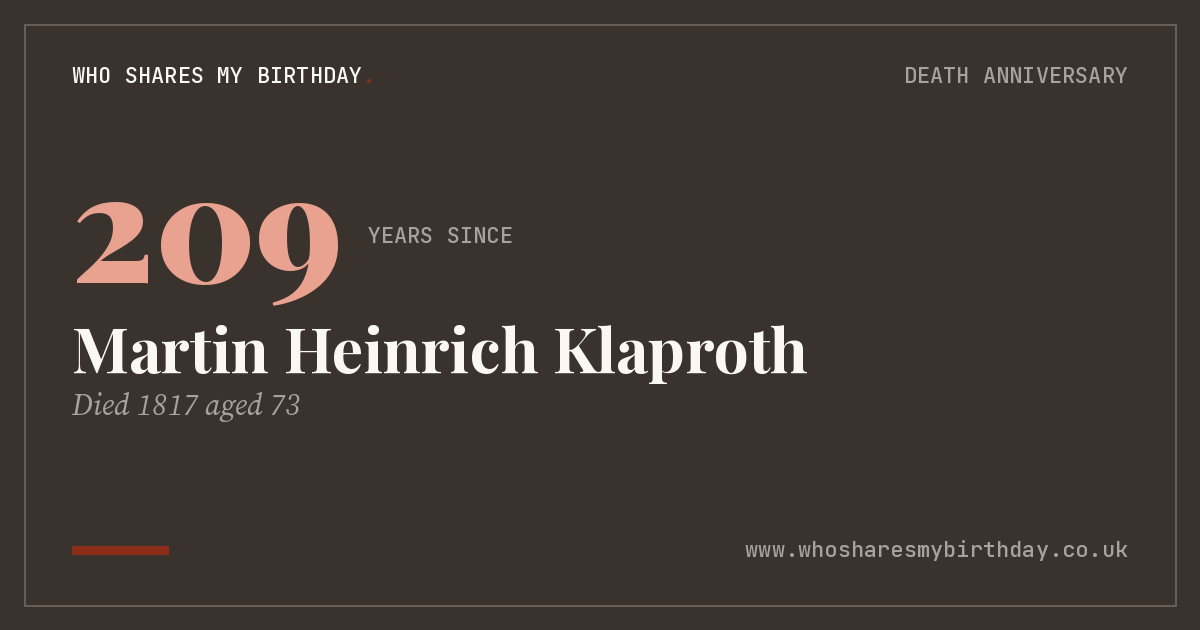 Martin Heinrich Klaproth