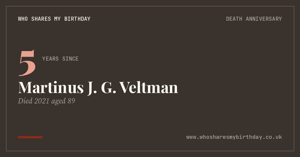 Martinus J. G. Veltman